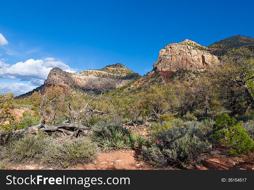 This photo is a scene from the Royal Arch Route, and can be seen from the S. Bass Trail also. This photo is a scene from the Royal Arch Route, and can be seen from the S. Bass Trail also.