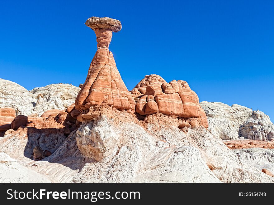 Hiking through this beautiful landscape reminds one of walking in the land of giant mushrooms. Hiking through this beautiful landscape reminds one of walking in the land of giant mushrooms.