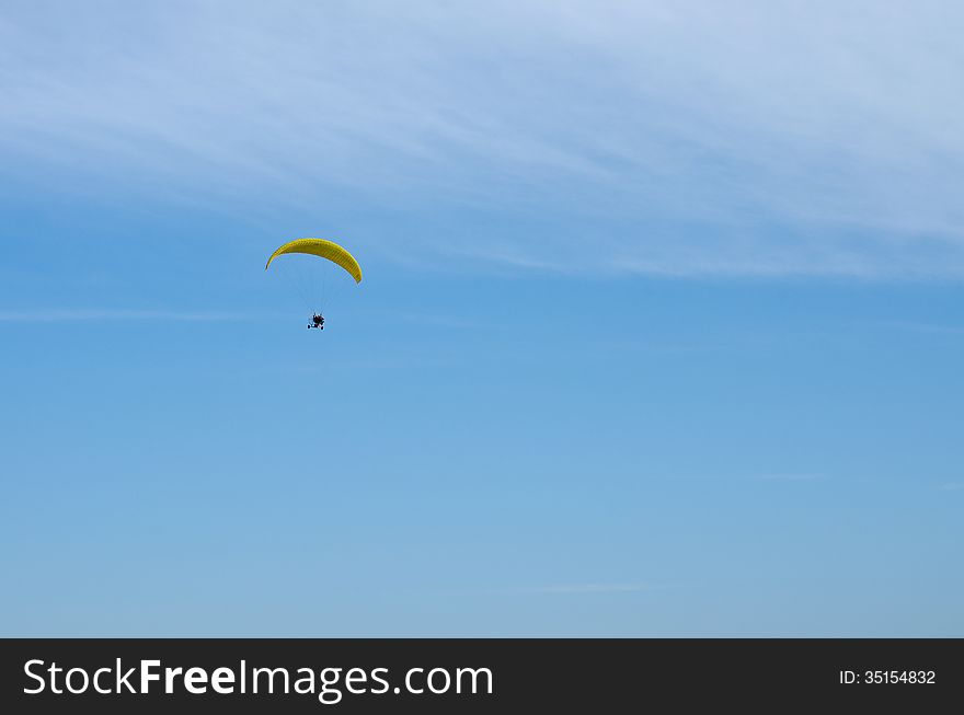 The act and sport of paragliding. The act and sport of paragliding