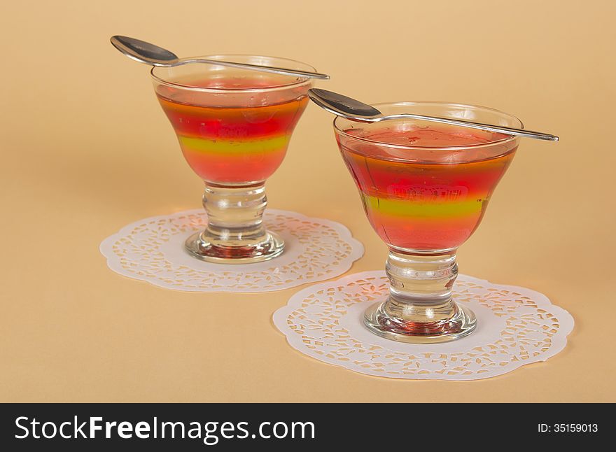Two glasses of the jelly
