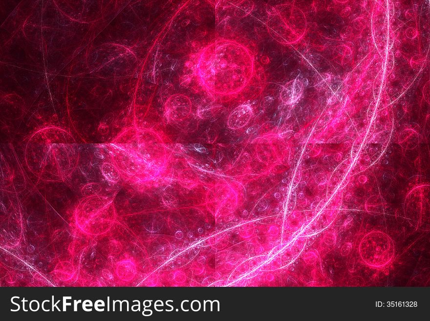 Abstract Light Fractal Background