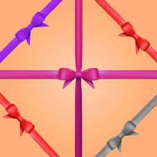 Vector Gift Ribbon With Bow Set Royalty Free Stock Photo Vector Gift Ribbon With Bow Set Royalty Free Stock Photo