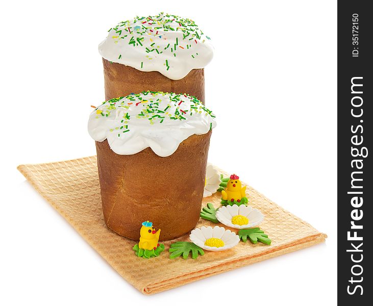 Easter Cake And Marzipan Decor