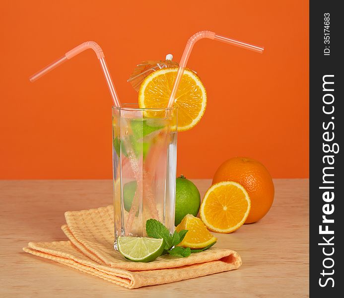 The Drink Glass With A Straw