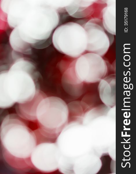 Blurred lights red bokeh abstract light background