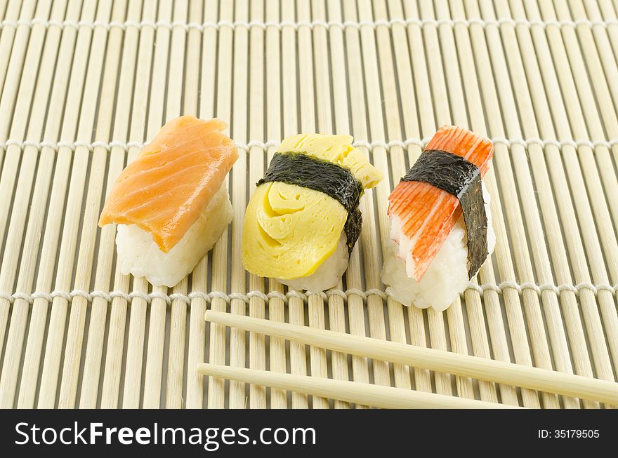 Fresh Sushi Traditional Japanese Food