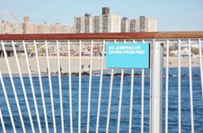 Sign On Pier ,Coney Island Stock Images Sign On Pier ,Coney Island Stock Images
