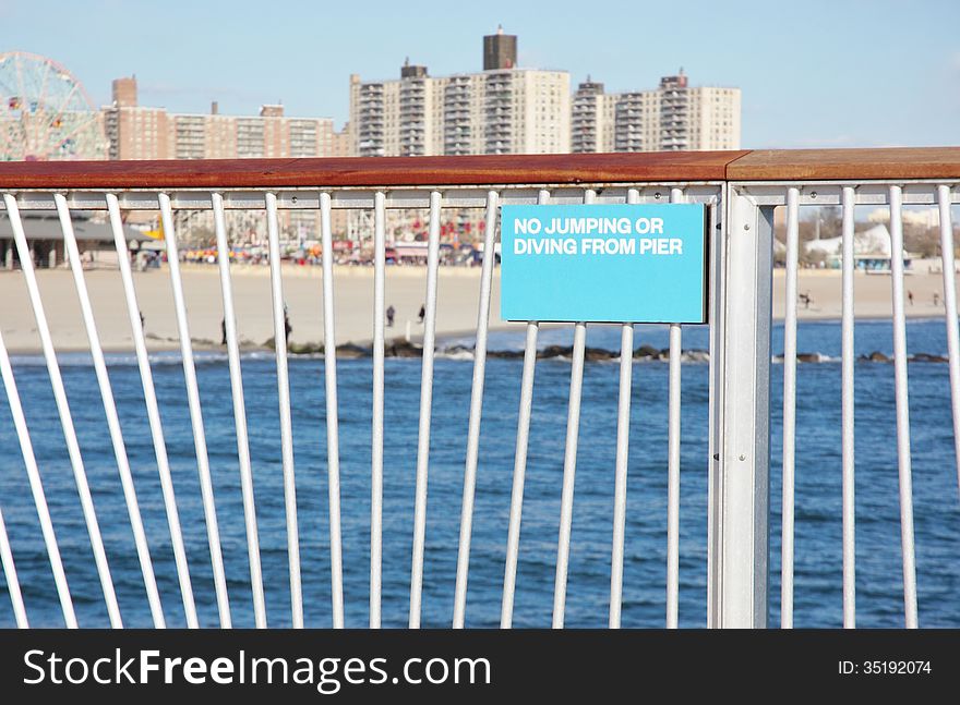 Sign On Pier ,Coney Island