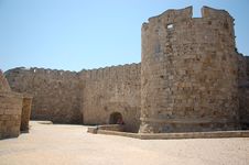 Rhodes Walls Stock Photography Rhodes Walls Stock Photography