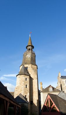 Clock Tower In Brittany Royalty Free Stock Image Clock Tower In Brittany Royalty Free Stock Image