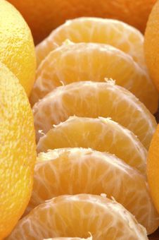 Slices Of Tangerine Stock Image Slices Of Tangerine Stock Image