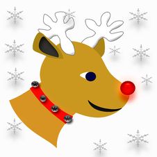 Red Nose Reindeer Stock Images