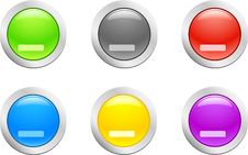 Cut Down Button. [Vector] Stock Image