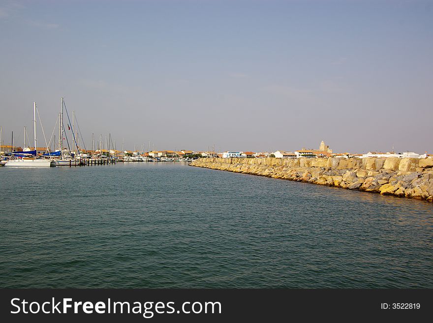 Yachts in port