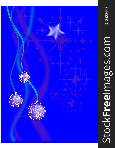 Christmas or New Year greeting card. Vector. Christmas or New Year greeting card. Vector