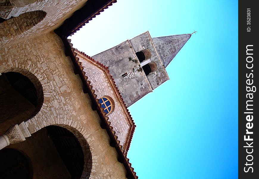 Church towards the sky