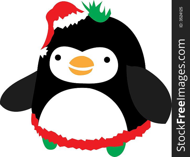 Fat Christmas Penguin
