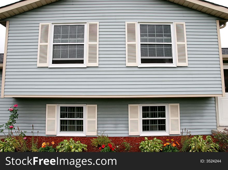 Exterior shot of a beautiful family house