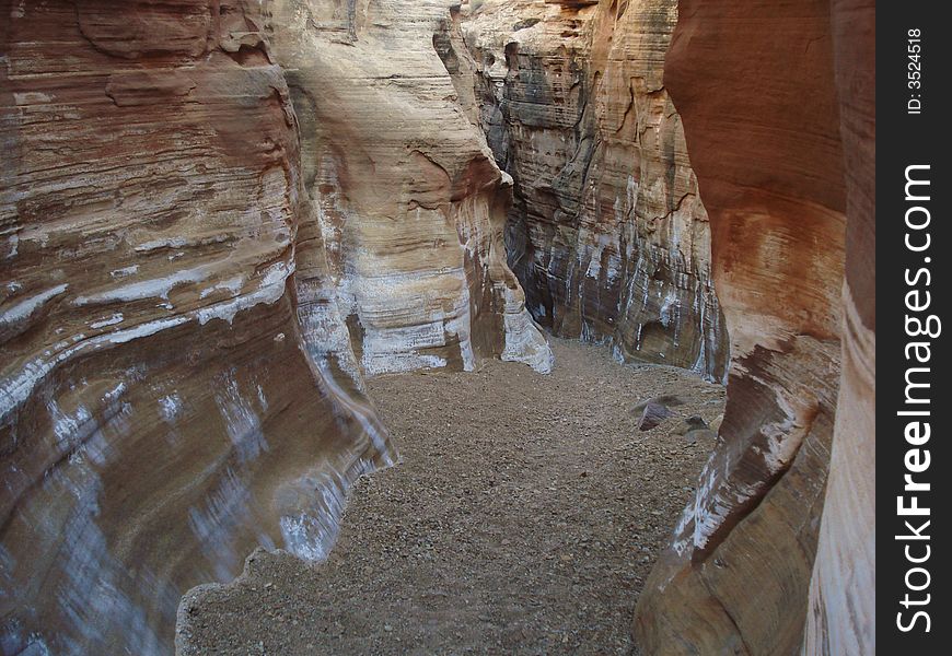 Crack Canyon is the narrow canyon in San Rafael Swell in Utah