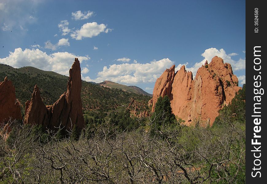 Garden of the Gods is a beautiful park close to Colorado Springs.