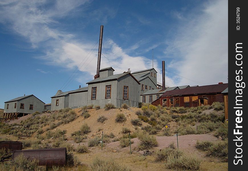 The picture of the old factory taken in Bodie Ghost Town.