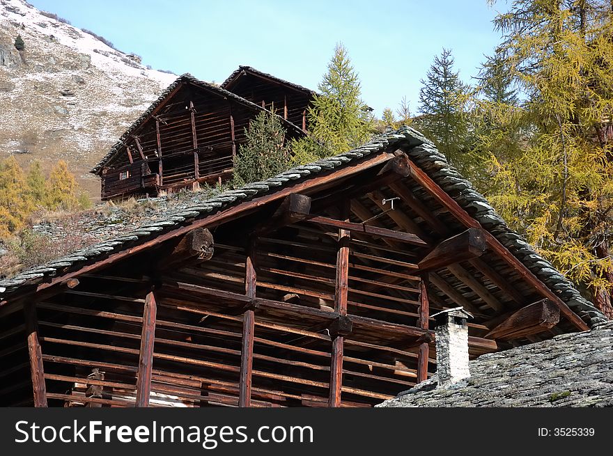 Mountain village house