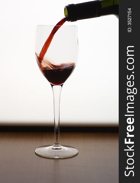 Hi res photo of glass of wine