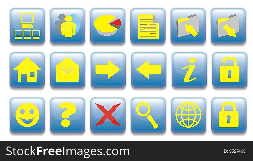 Website and Internet icons (vector). Website and Internet icons (vector)