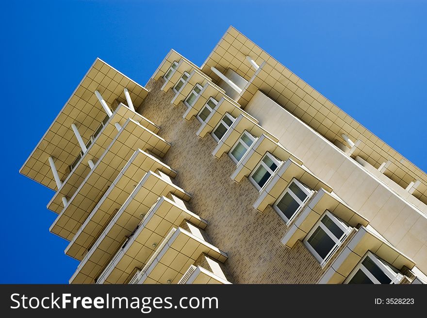 Verandas in a modern apartment block. Verandas in a modern apartment block