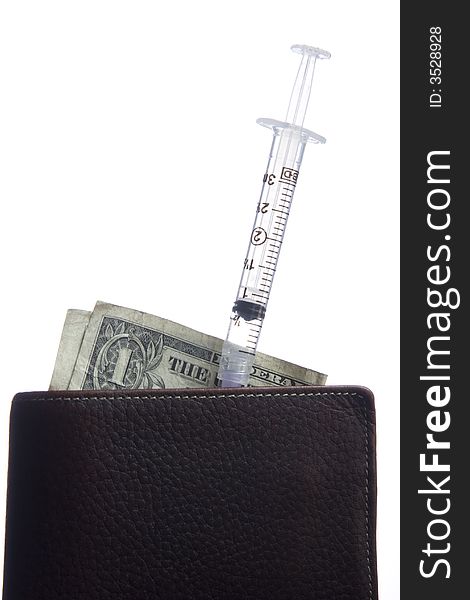 Wallet And Syringe