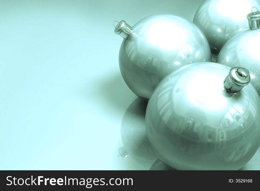 Christmass balls on colored background. Christmass balls on colored background