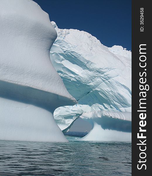 Beautiful ice sculptures in Antarctic waters, Vernadsky. Beautiful ice sculptures in Antarctic waters, Vernadsky