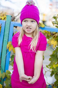 Funny Little Girl Stock Photography