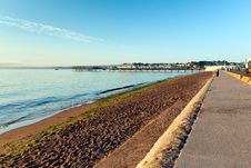 Paignton Beach Devon England Near Torquay Royalty Free Stock Photo Paignton Beach Devon England Near Torquay Royalty Free Stock Photo