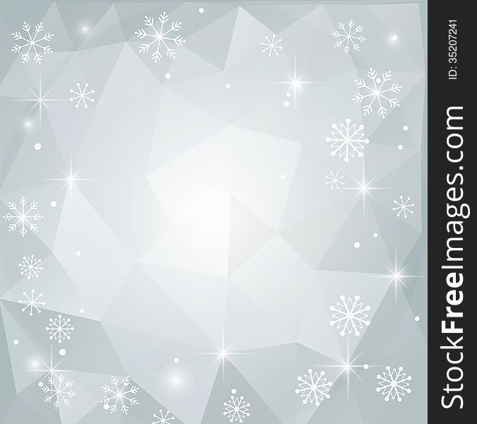 Christmas Abstract Polygonal Background