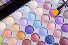Open Compact Of Colourful Eye Shadow Royalty Free Stock Image Open Compact Of Colourful Eye Shadow Royalty Free Stock Image