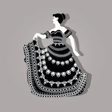 Vintage Elegant Woman Illustration Royalty Free Stock Photo Vintage Elegant Woman Illustration Royalty Free Stock Photo