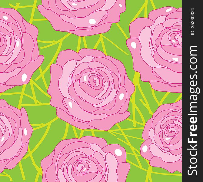 Vector illustration of a seamless background, wallpaper. Vector illustration of a seamless background, wallpaper