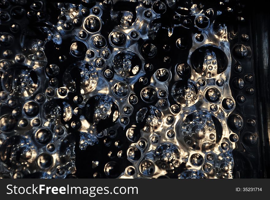 Bubbles On Glass