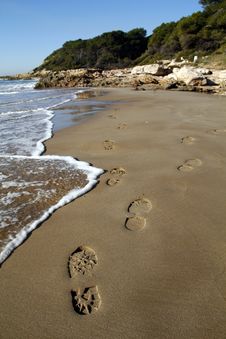 Human Footprints Royalty Free Stock Photography Human Footprints Royalty Free Stock Photography