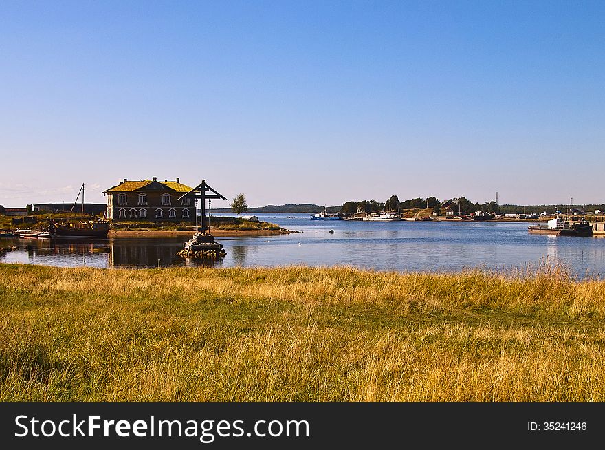 Solovetsky island is located on the White sea. Russia