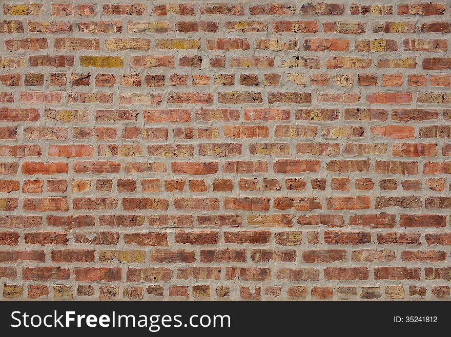 Brown brick wall without details