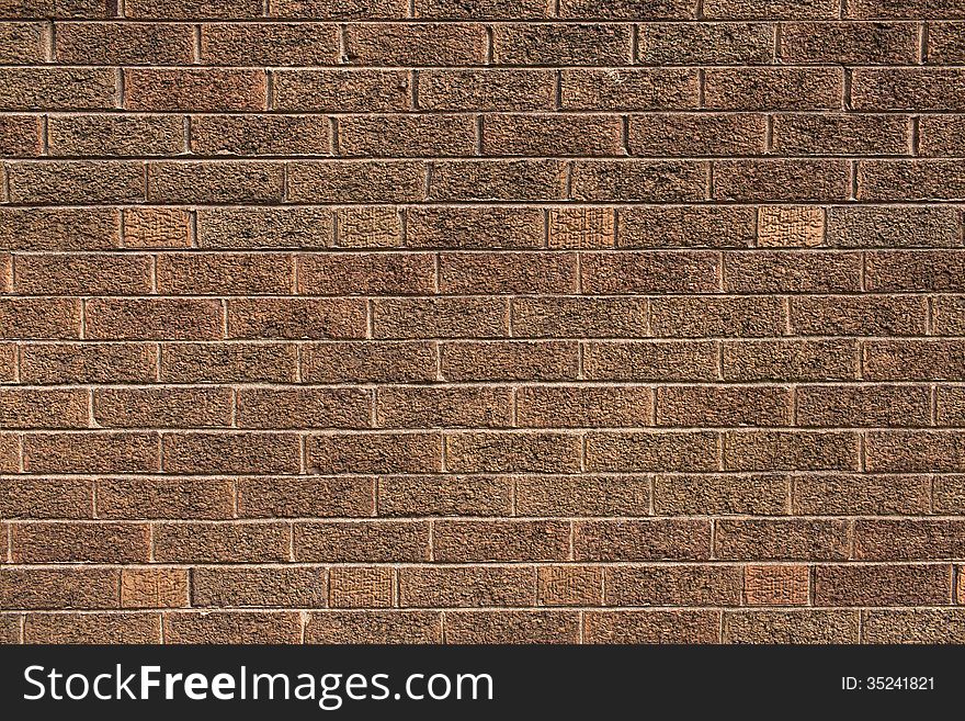 Brown brick wall without details