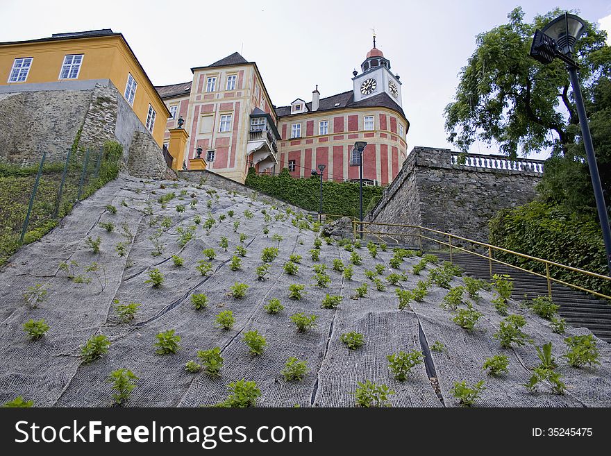 Castle Hill Jansky over the city Javornik