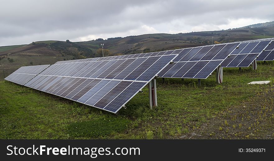 Photovoltaic panels to produce electricity from sun