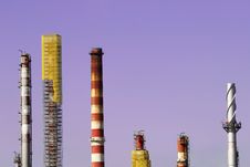 Oil Refinery Royalty Free Stock Photo