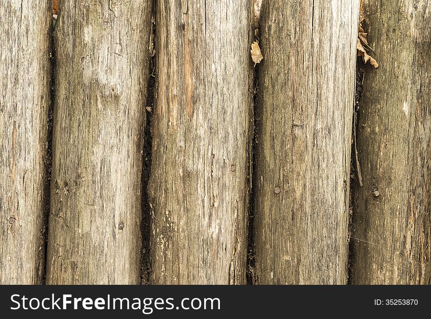 Natural Background wall of wood