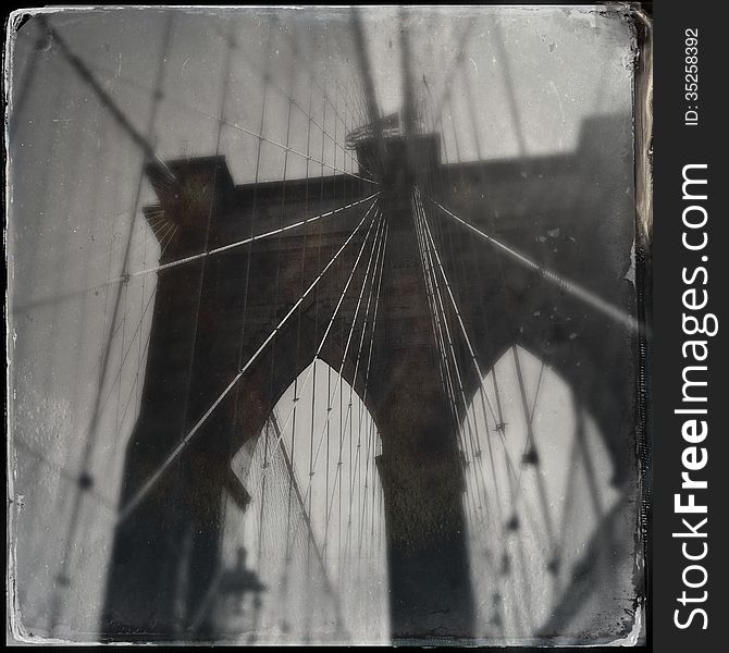 Brooklyn Bridge - Retro
