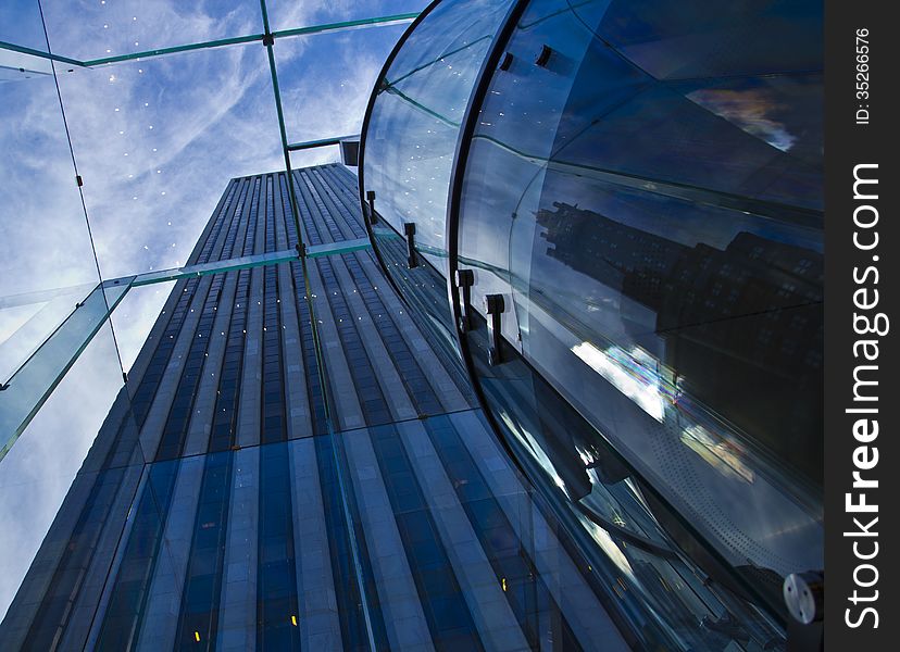 New York City Glass And Sky