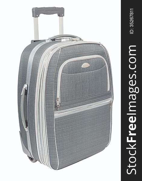 Travel suitcase isolated